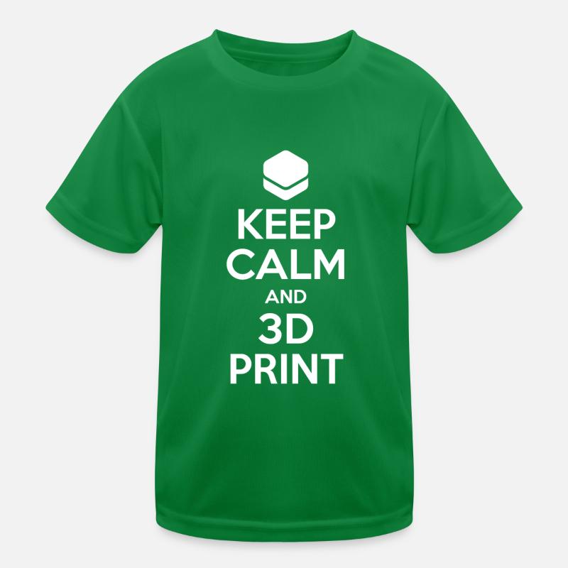 keep-calm-3d-maker Maglietta sportiva per bambini