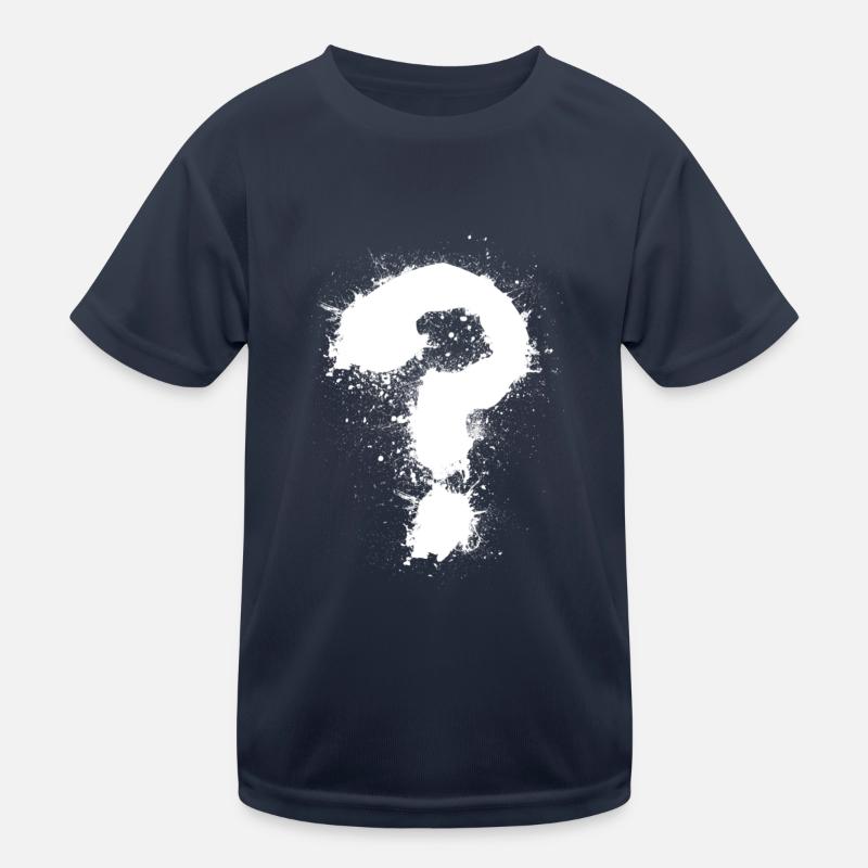 Fragezeichen Kinder Funktions-T-Shirt