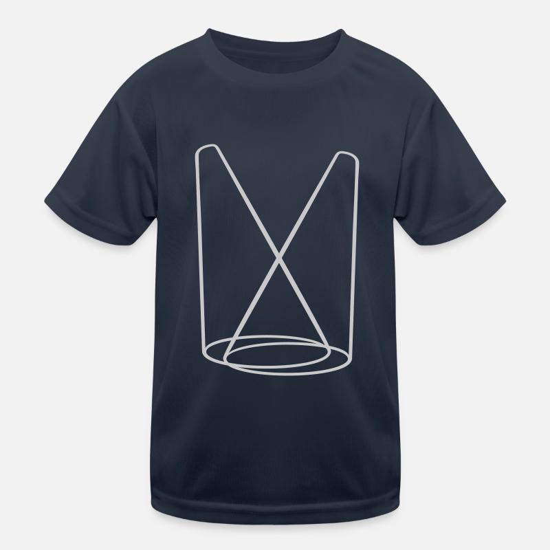 Lampe Bühne 2 Scheinwerfer Kinder Funktions-T-Shirt