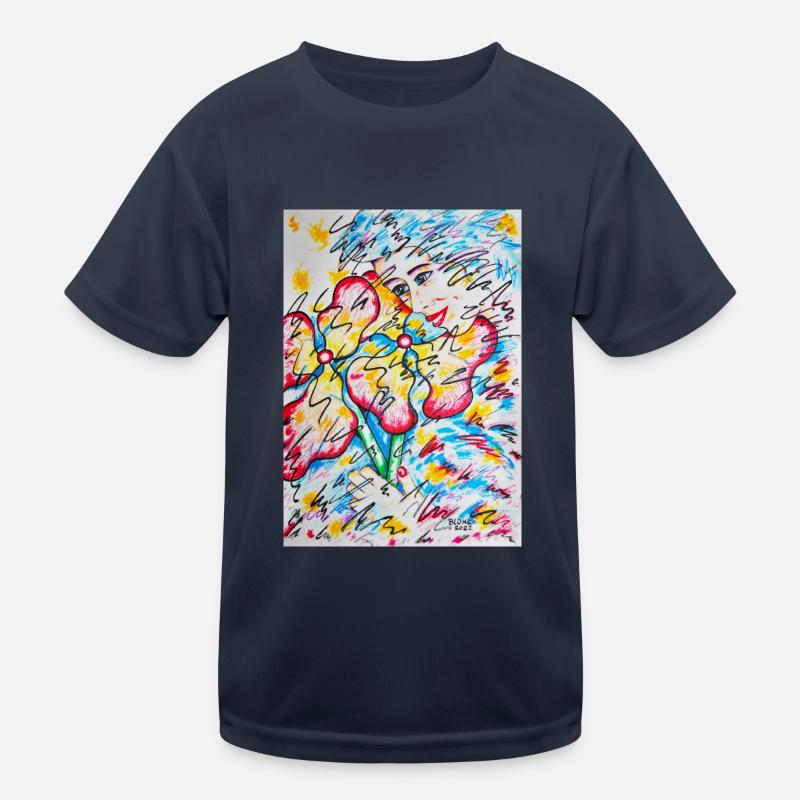Blumenmädchen Kinder Funktions-T-Shirt