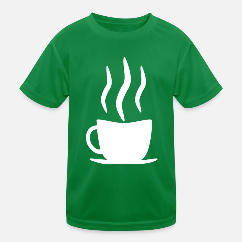 Coffee cup white Kids Functional T-Shirt