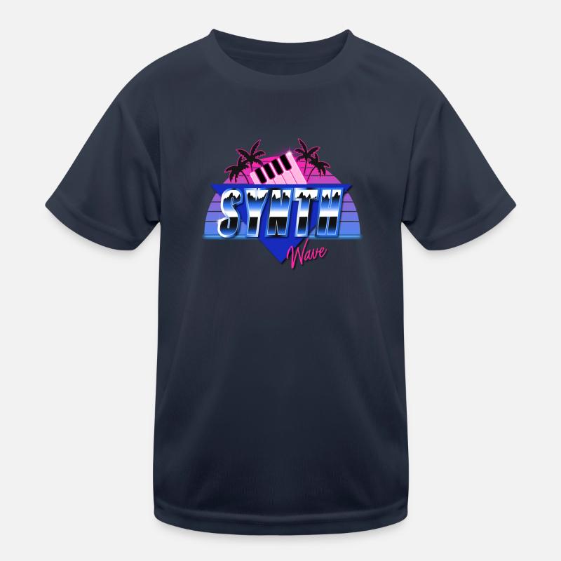Synthwave T-shirt sport Enfant