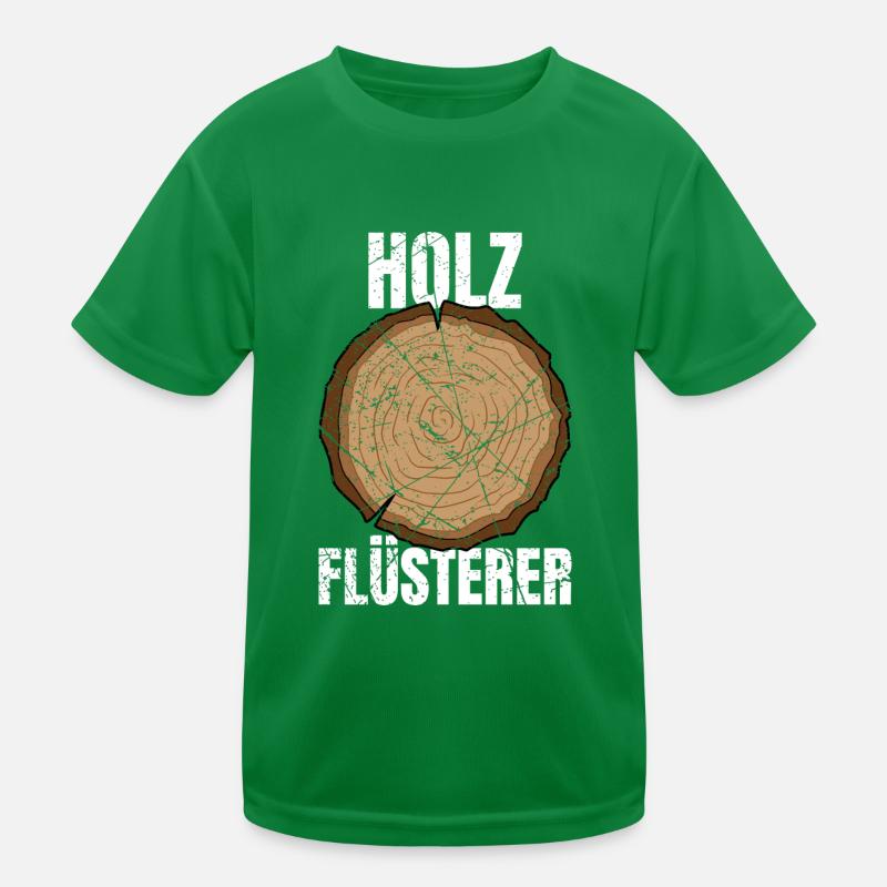 Holz Flüsterer Schreiner Zimmermann Kinder Funktions-T-Shirt