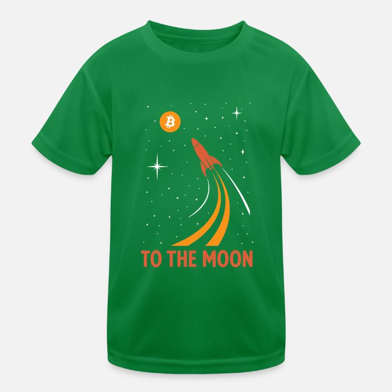 Le bitcoin sur la lune T-shirt sport Enfant