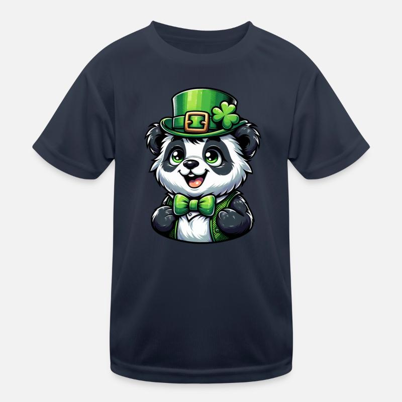 Célébration du panda de la Saint-Patrick T-shirt sport Enfant