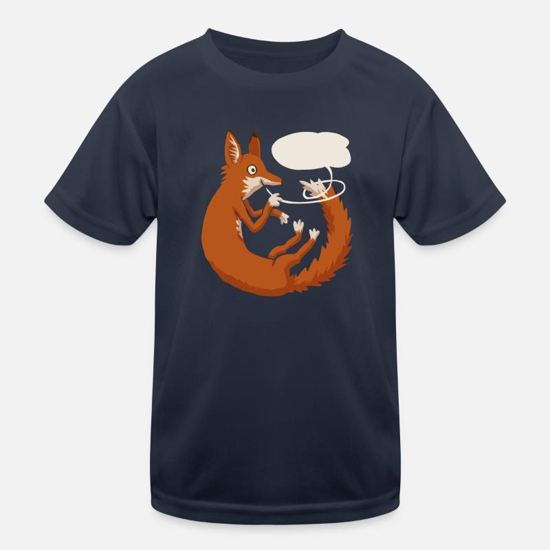 Fuchs Sprechblase Kinder Funktions-T-Shirt