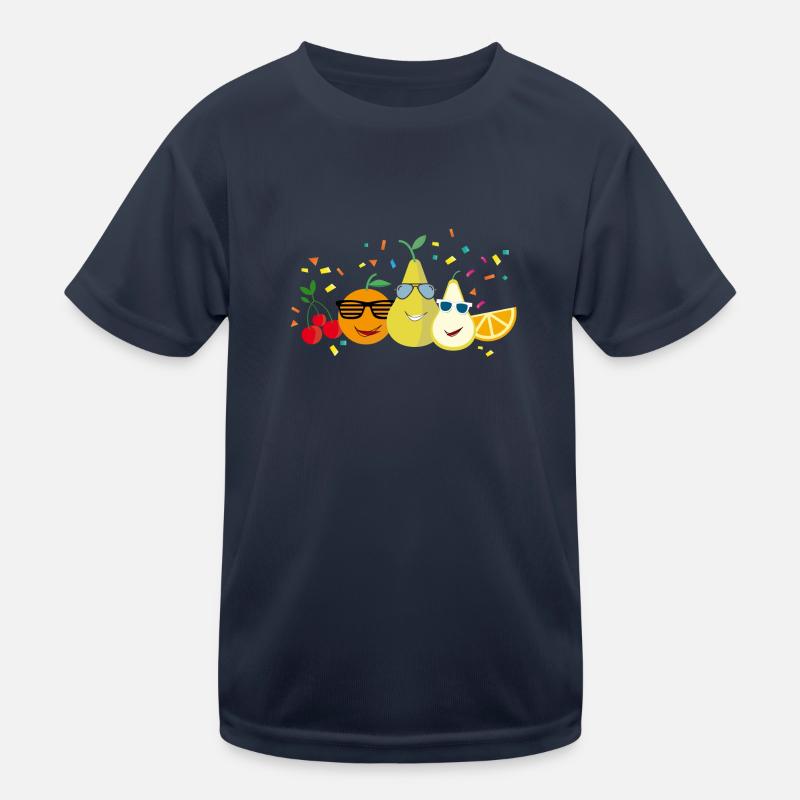 Fröhliche Früchtchen Kinder Funktions-T-Shirt