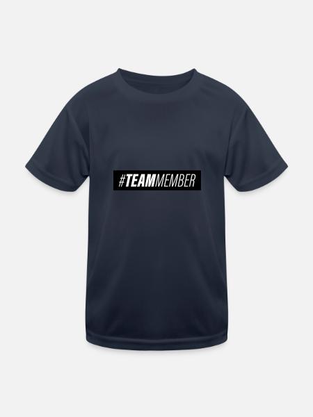 Team Symbol - Kinder Funktions-T-Shirt - Navy - Vorne
