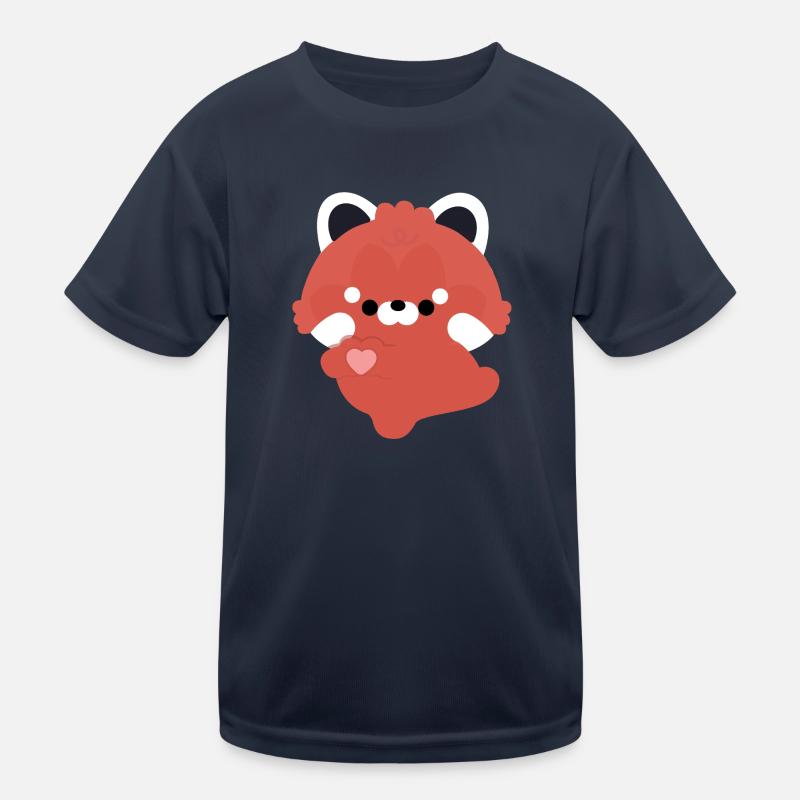 Ich liebe Red Panda Kinder Funktions-T-Shirt