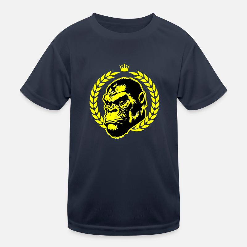 Gorilla Head Kids Functional T-Shirt