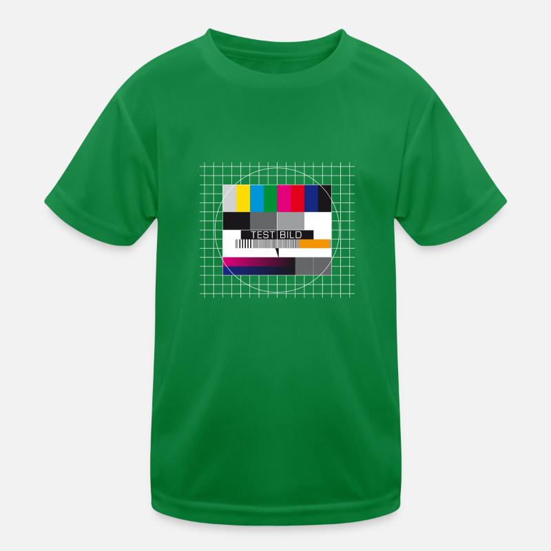 Test image television screen broadcast closing display Kids Functional T-Shirt