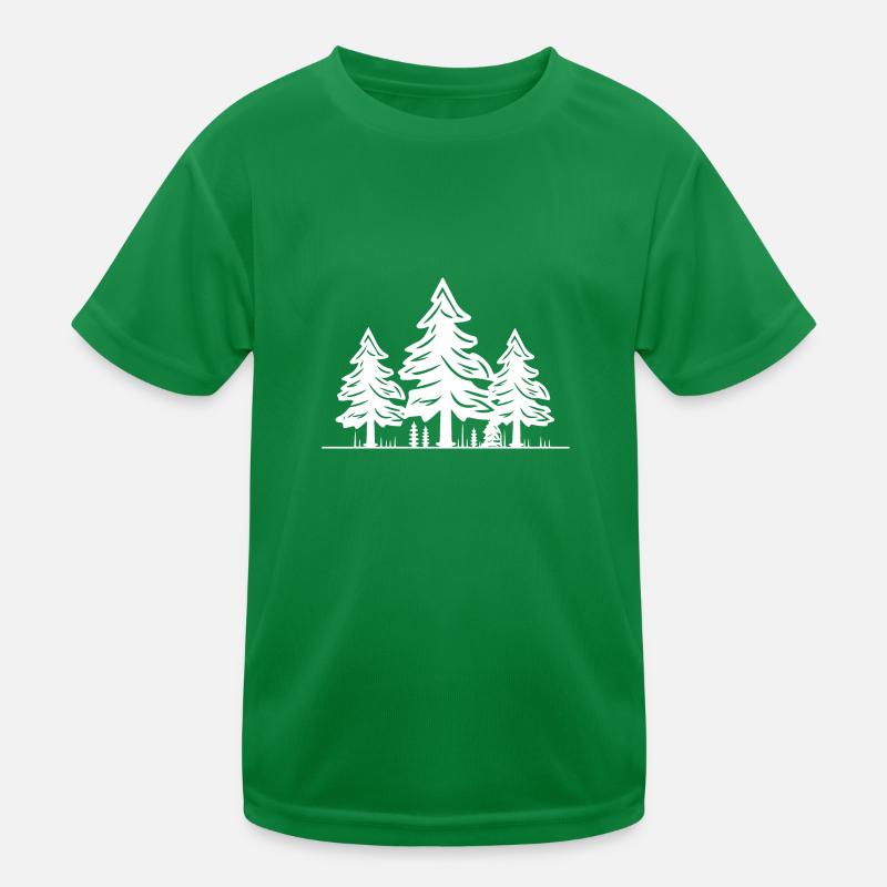 Forest Trees Kids Functional T-Shirt