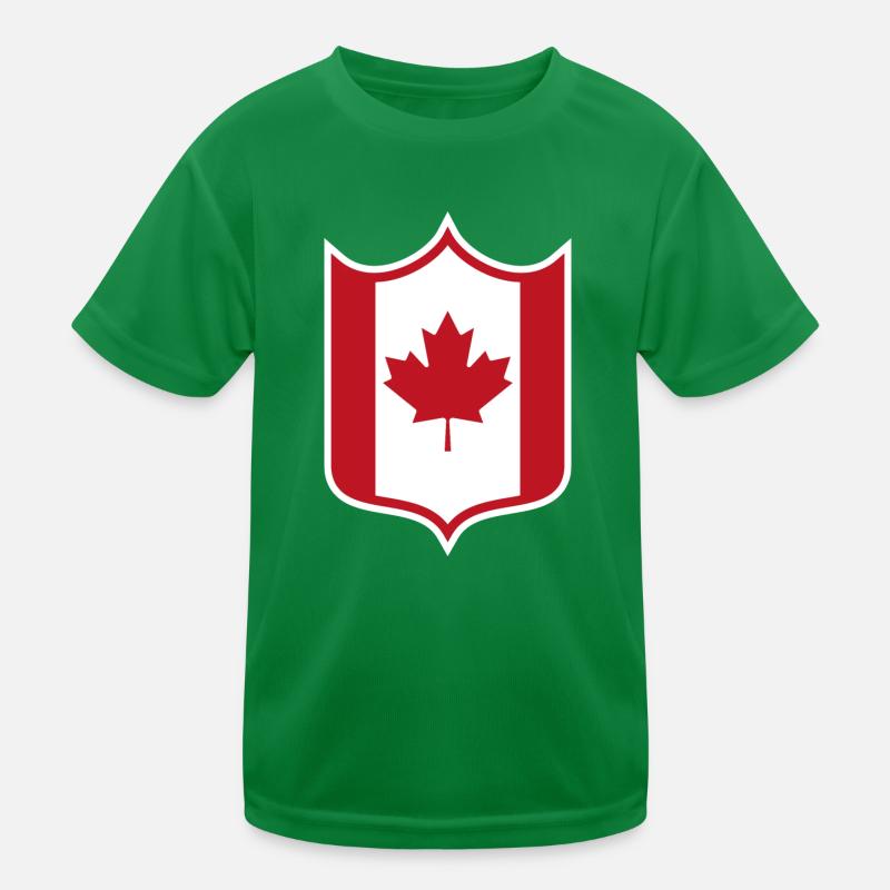 Canada Coat of Arms Kids Functional T-Shirt