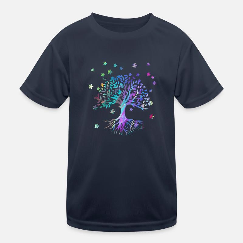 Arbre de Vie,Arbre de Vie,fleurs,coloré,graffiti T-shirt sport Enfant