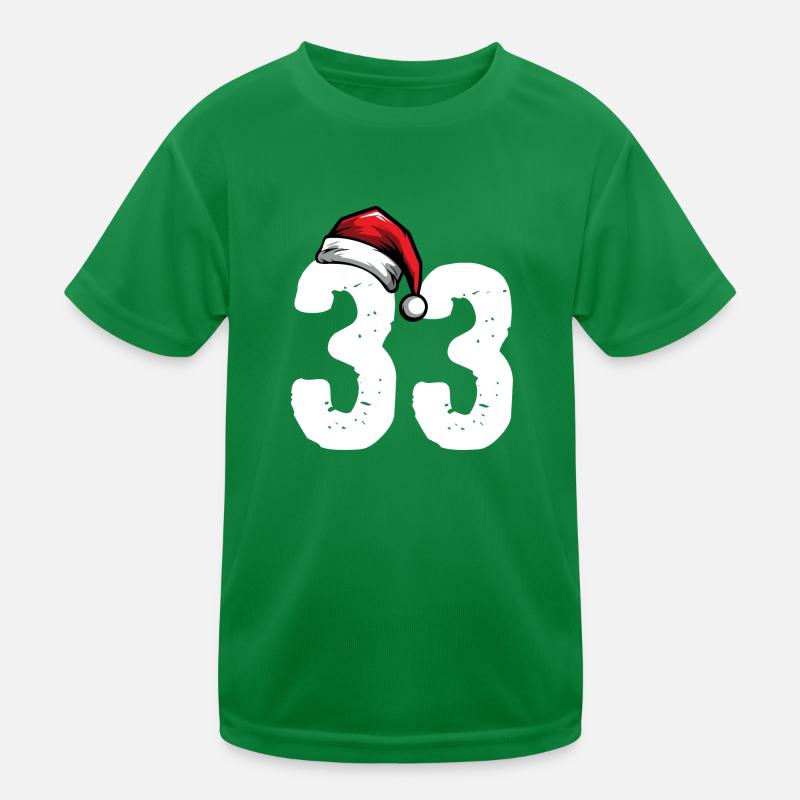 33 Numéro Noël T-shirt sport Enfant