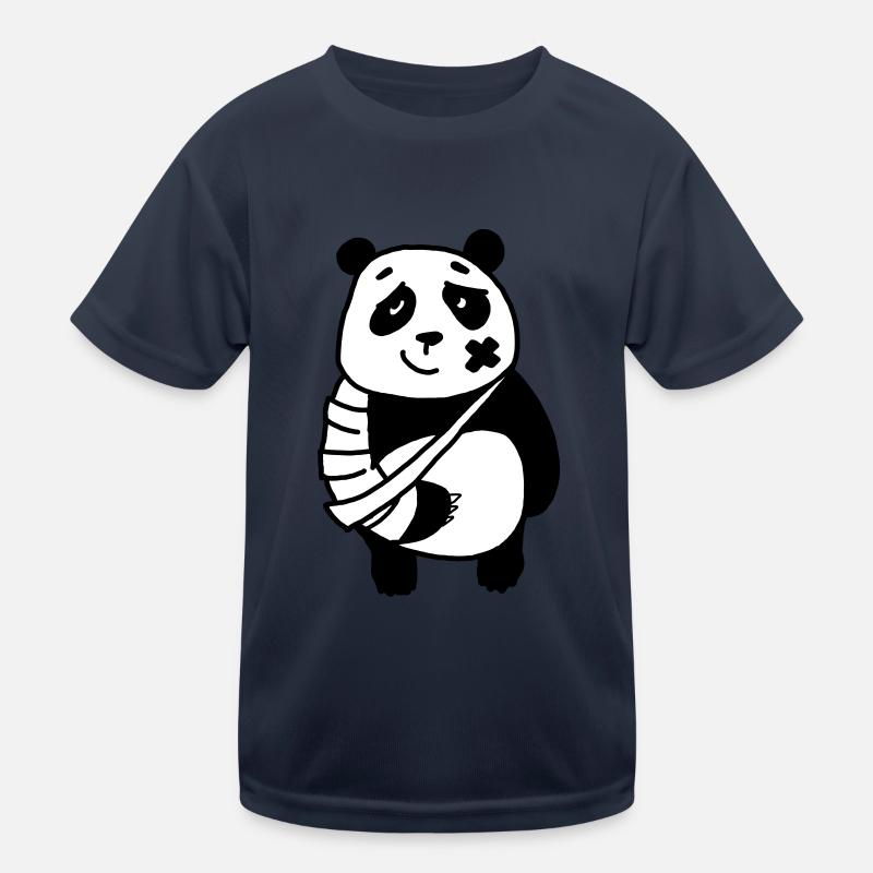 Panda broken arm Kids Functional T-Shirt
