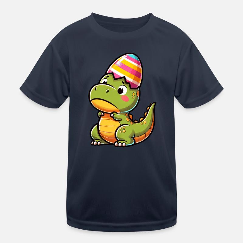 Easter T-Rex in Eggshell, Clumsy Kids Functional T-Shirt