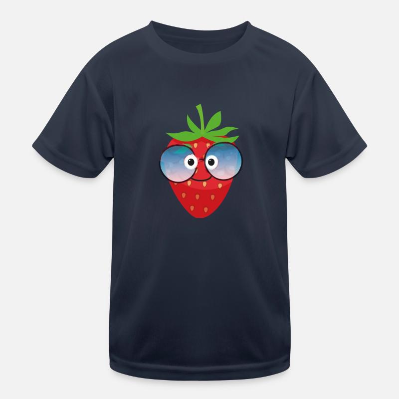 Erdbeere,beere,comic,sonnenbrille, Kinder Funktions-T-Shirt