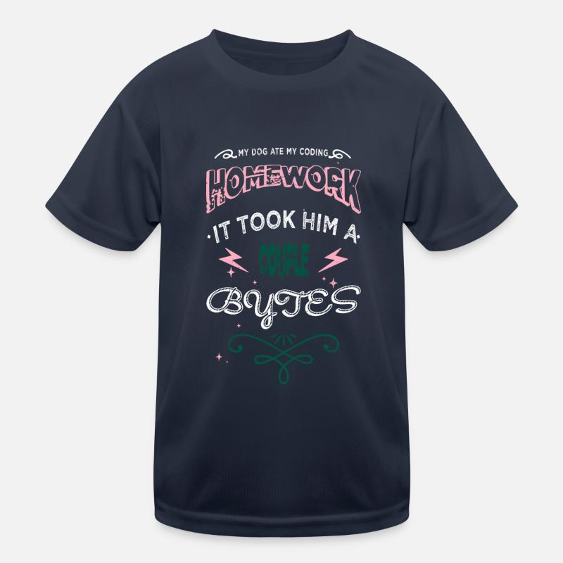 birthday dads favorite computer language Kinder Funktions-T-Shirt
