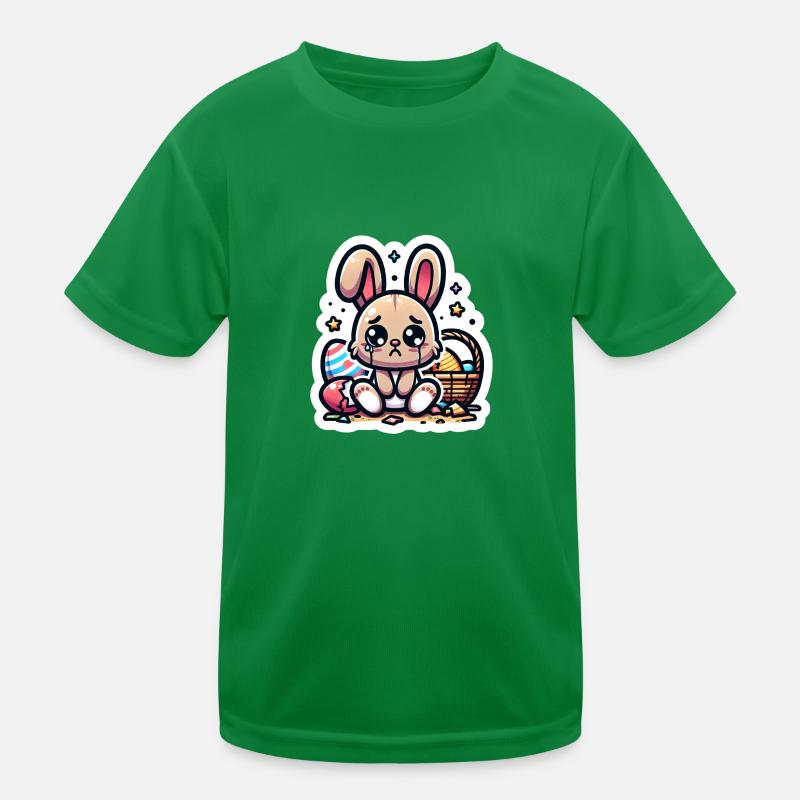 Sad Bunny Kinder Funktions-T-Shirt
