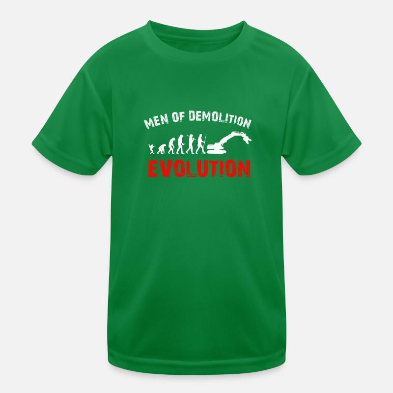 Excavator Evolution Kids Functional T-Shirt