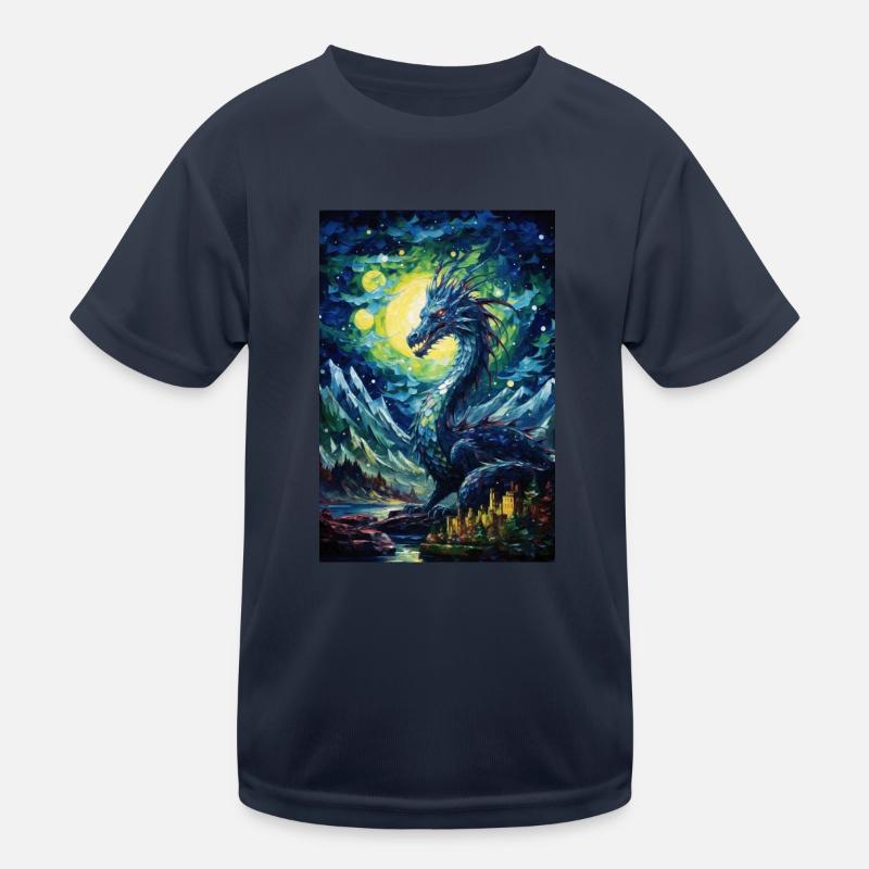 Drache Kinder Funktions-T-Shirt