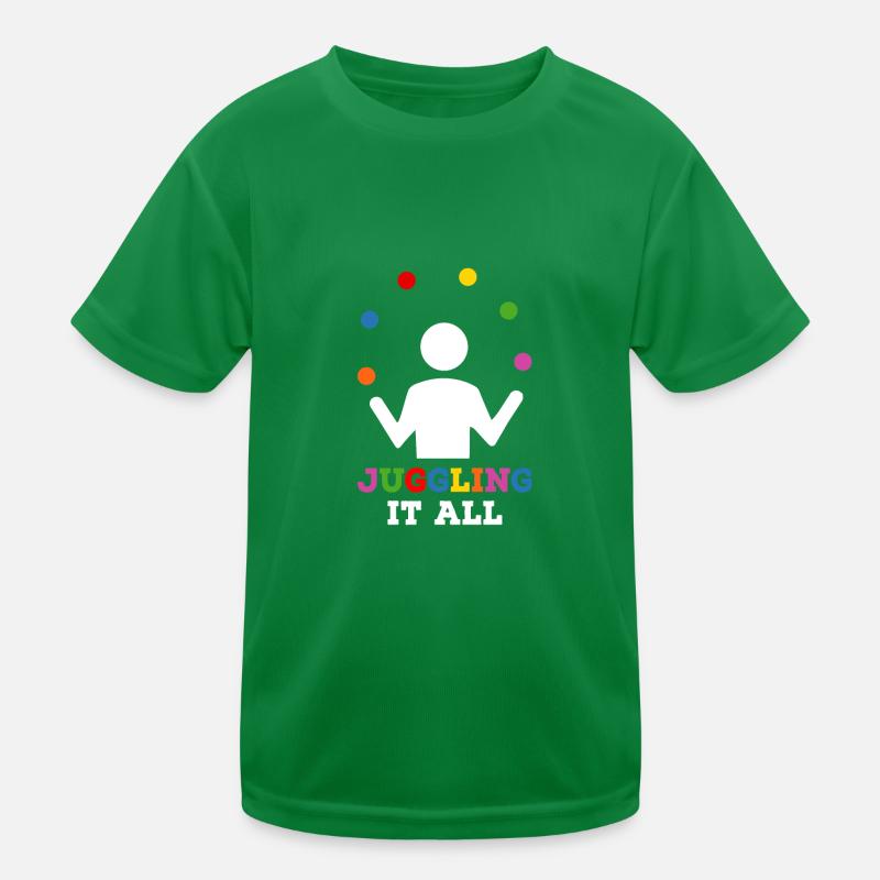 jonglieren Kinder Funktions-T-Shirt