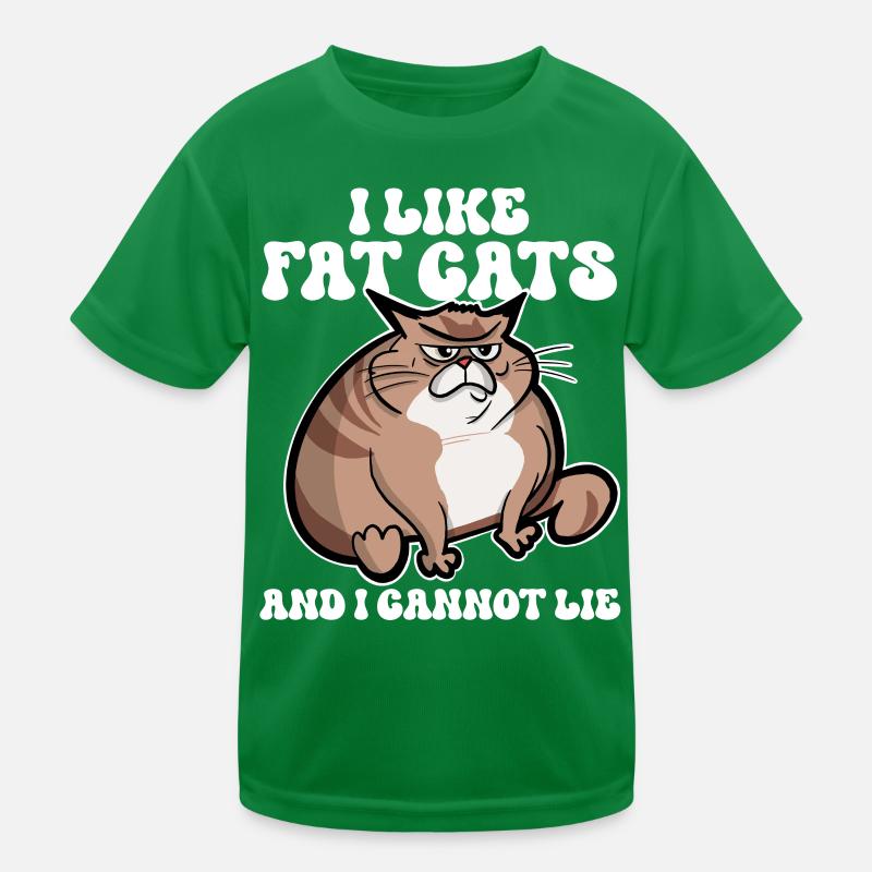 Gros chat T-shirt sport Enfant