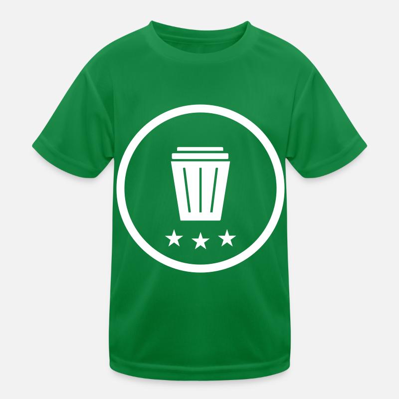 Garbage can icon Kids Functional T-Shirt