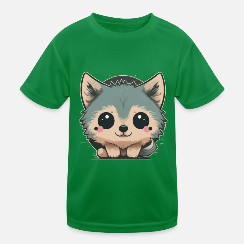 Cute wolf Kids Functional T-Shirt