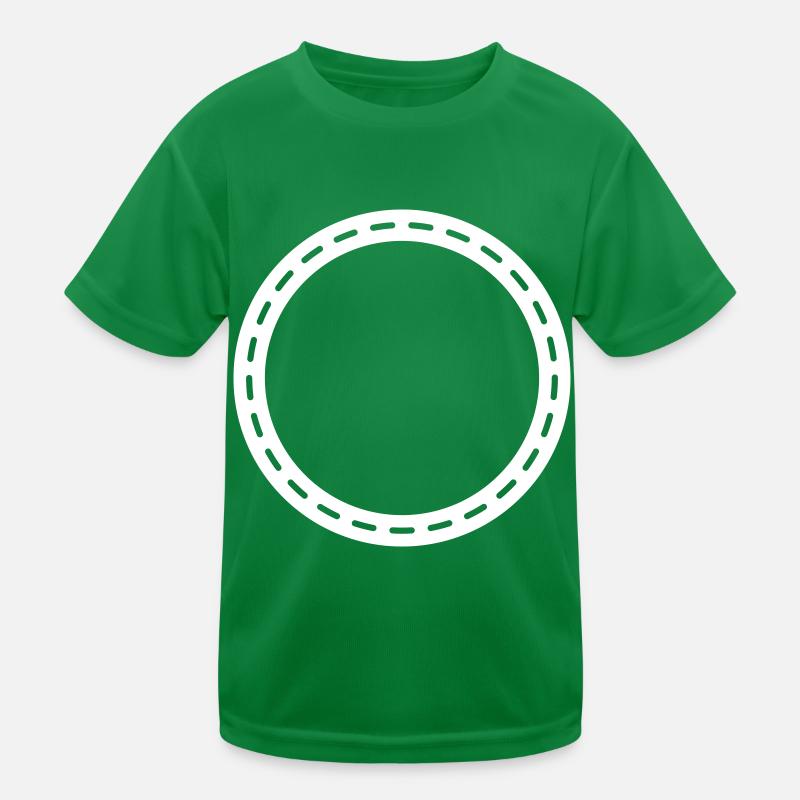 Circle Contour Empty Kids Functional T-Shirt