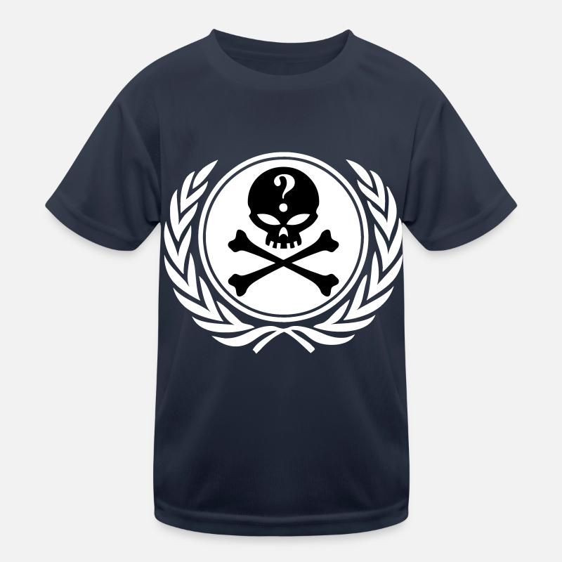 anonymous skull Kinder Funktions-T-Shirt