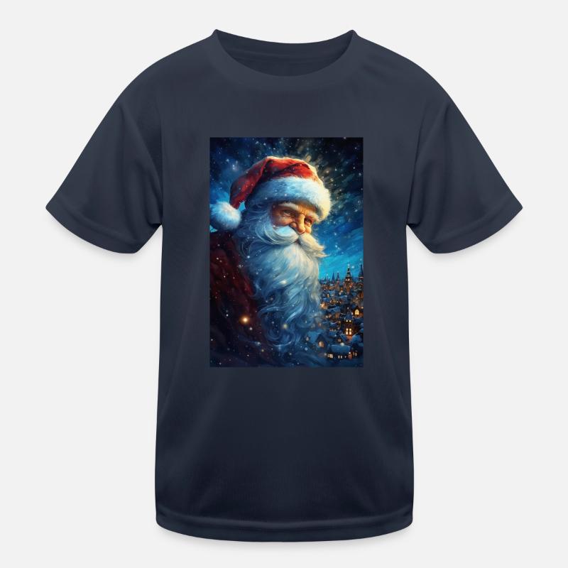 Weihnachtsmann Kinder Funktions-T-Shirt
