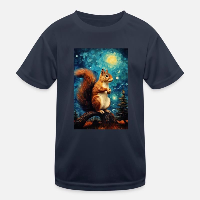 Eichhörnchen Kinder Funktions-T-Shirt