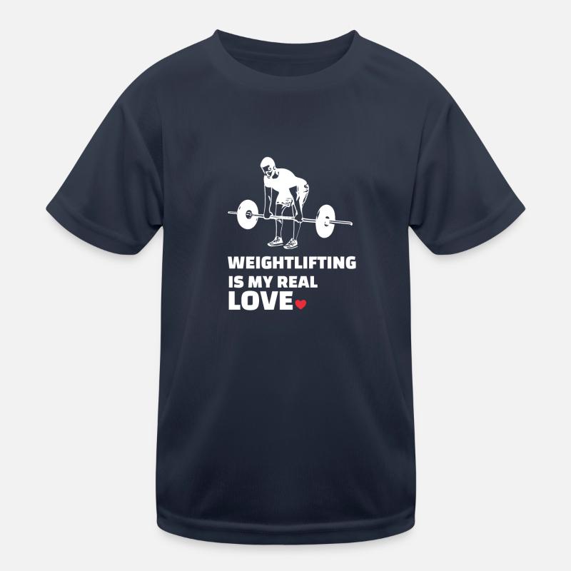 Ich Liebe Gewichtheben Kinder Funktions-T-Shirt