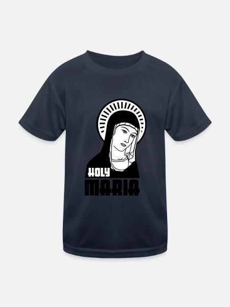 Holy Mary - Kids Functional T-Shirt - navy - Front