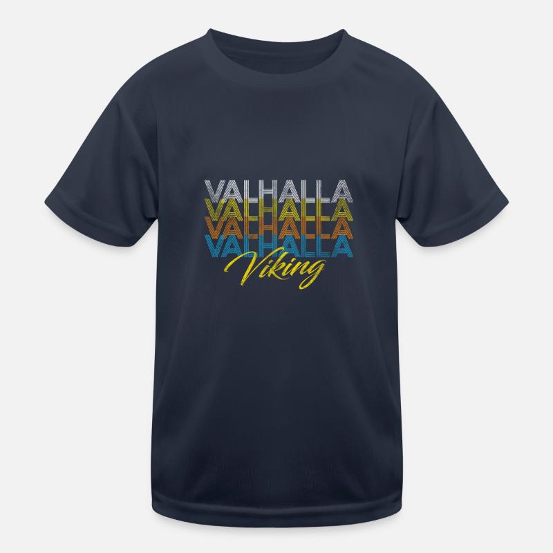 Valhalla Walhalla Viking Wikinger Kinder Funktions-T-Shirt