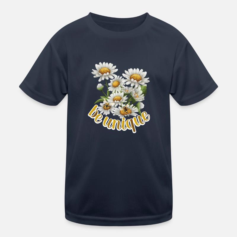 Sei einzigartig, Wiesenblume, Bienen Kinder Funktions-T-Shirt