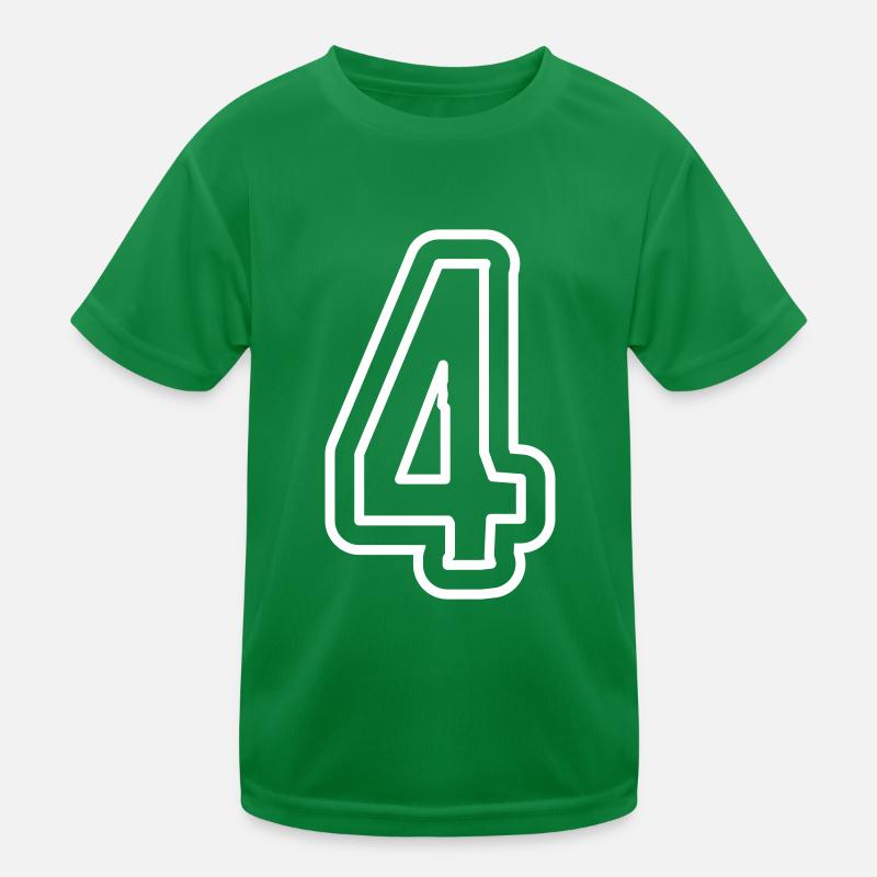 4 number symbol Kids Functional T-Shirt