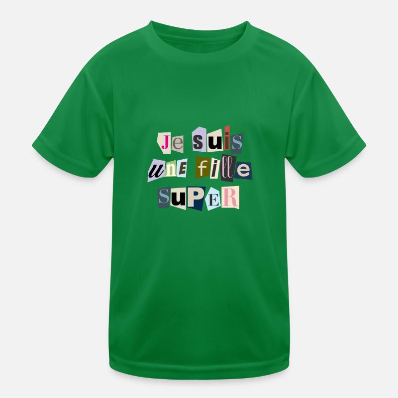 Ich bin ein Super-Mädchen Kinder Funktions-T-Shirt