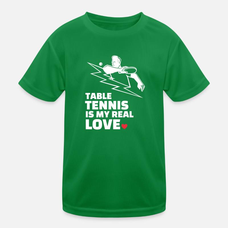 Ich Liebe Tischtennis Kinder Funktions-T-Shirt