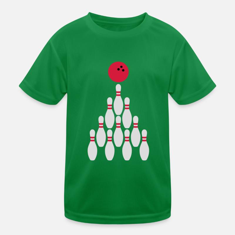 Bowling Kegeln Ball Design Kids Functional T-Shirt