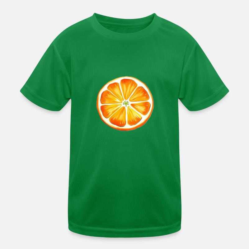 Orange lackiert Kinder Funktions-T-Shirt