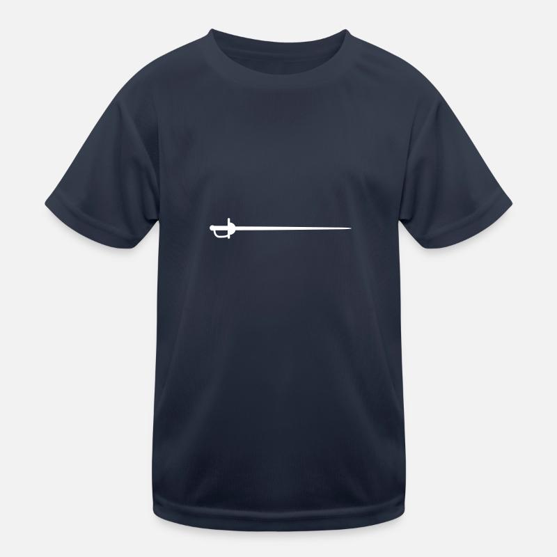 Fechten Schwert Kinder Funktions-T-Shirt
