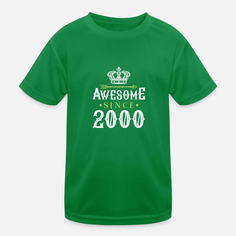 2000 awesome since Kinder Funktions-T-Shirt