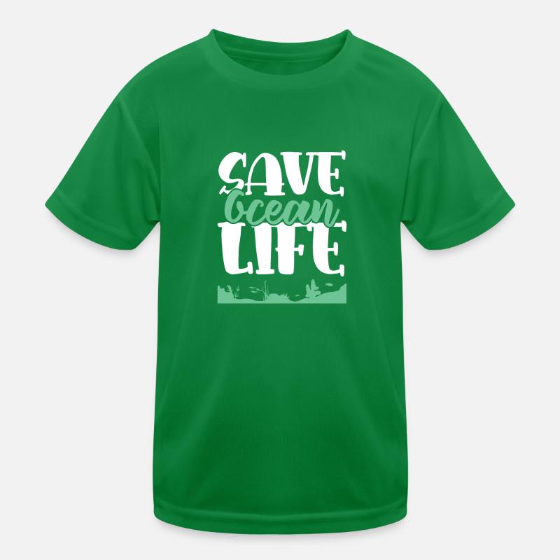 Save the Ocean Life Kids Functional T-Shirt