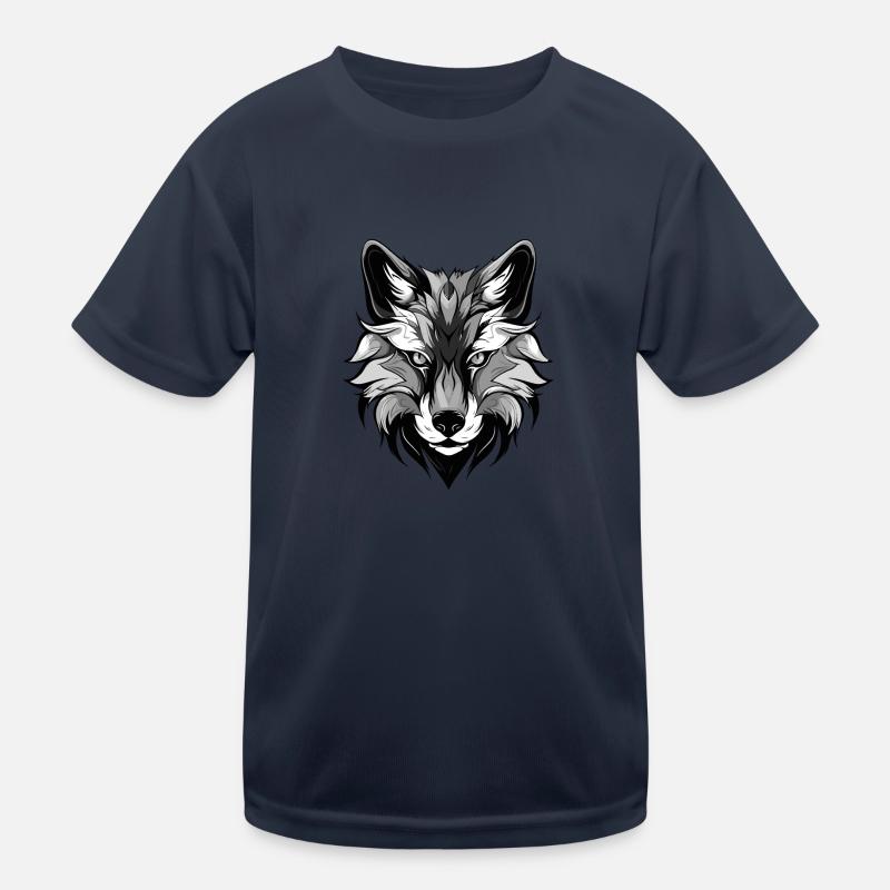 Portrait de renard T-shirt sport Enfant