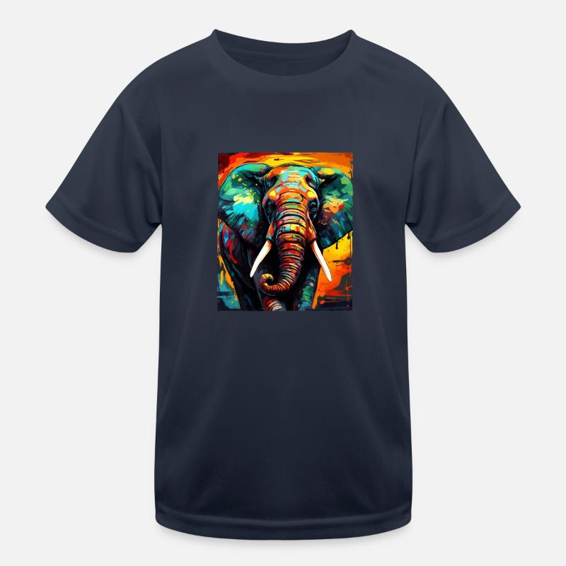 Portrait d’éléphant T-shirt sport Enfant