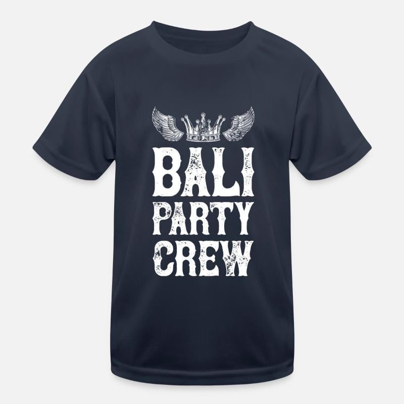 Bali Party Urlaub Crew Kinder Funktions-T-Shirt