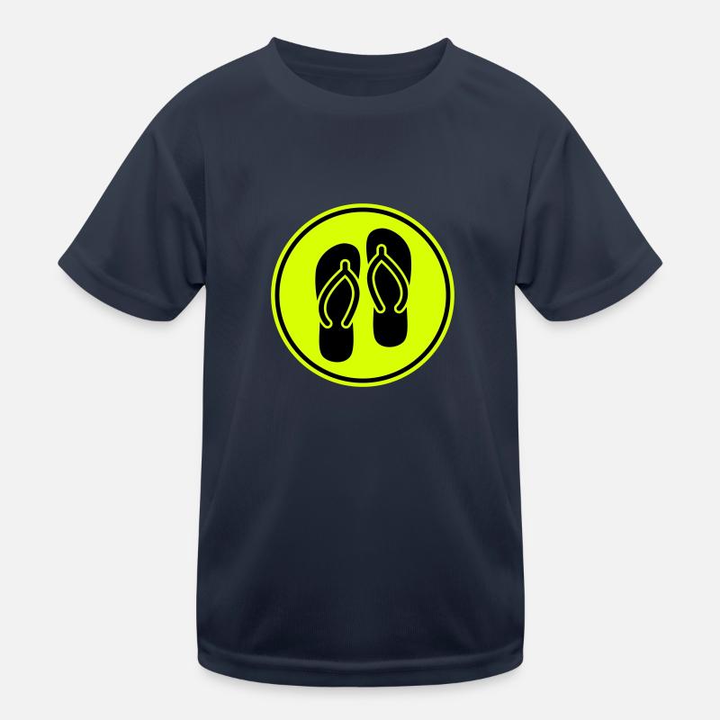 Badelatschen icon Kinder Funktions-T-Shirt